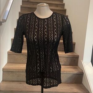 Vero Moda Black Blouse Elbow-Length Sleeves